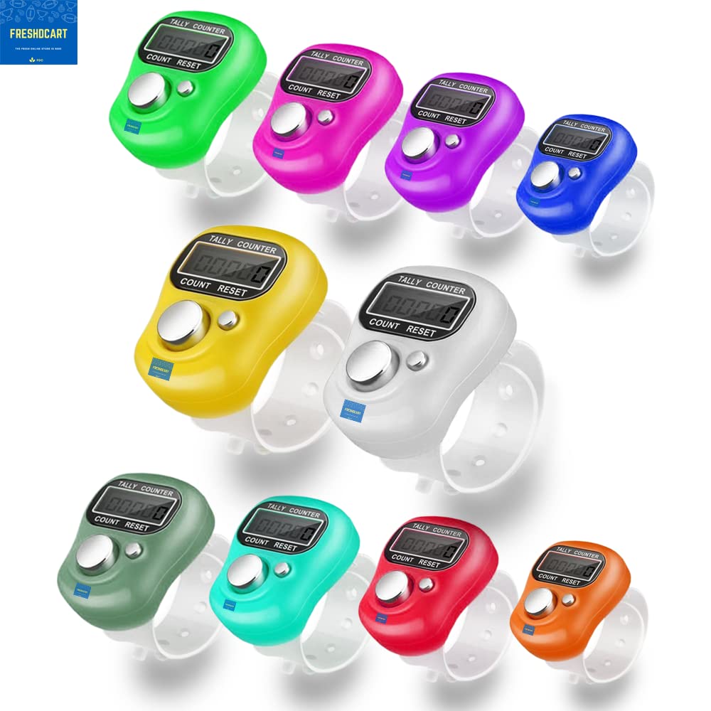5-Digit Tally Clicker Counter Finger Clicker Ring Electronic Light Digital Counting Machine for Cricket Umpire and Various Counting Purpose(1)