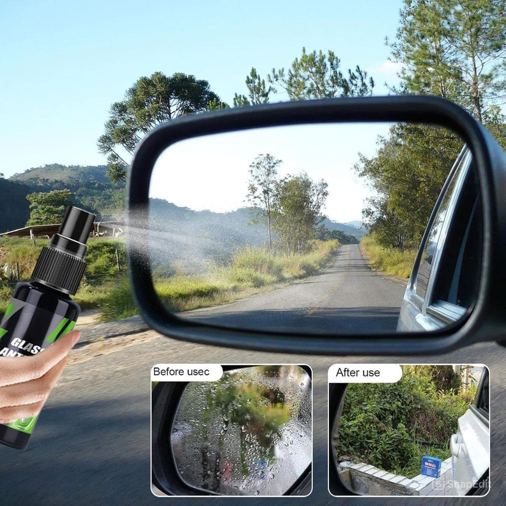 Glass Anti Fog Spray 100ml | Hydrophobic Self-Cleaning Solution for Car Windshield, Helmet Visor, Mirrors & Eyeglass Lenses | Clear Vision & Water Repellent Protection