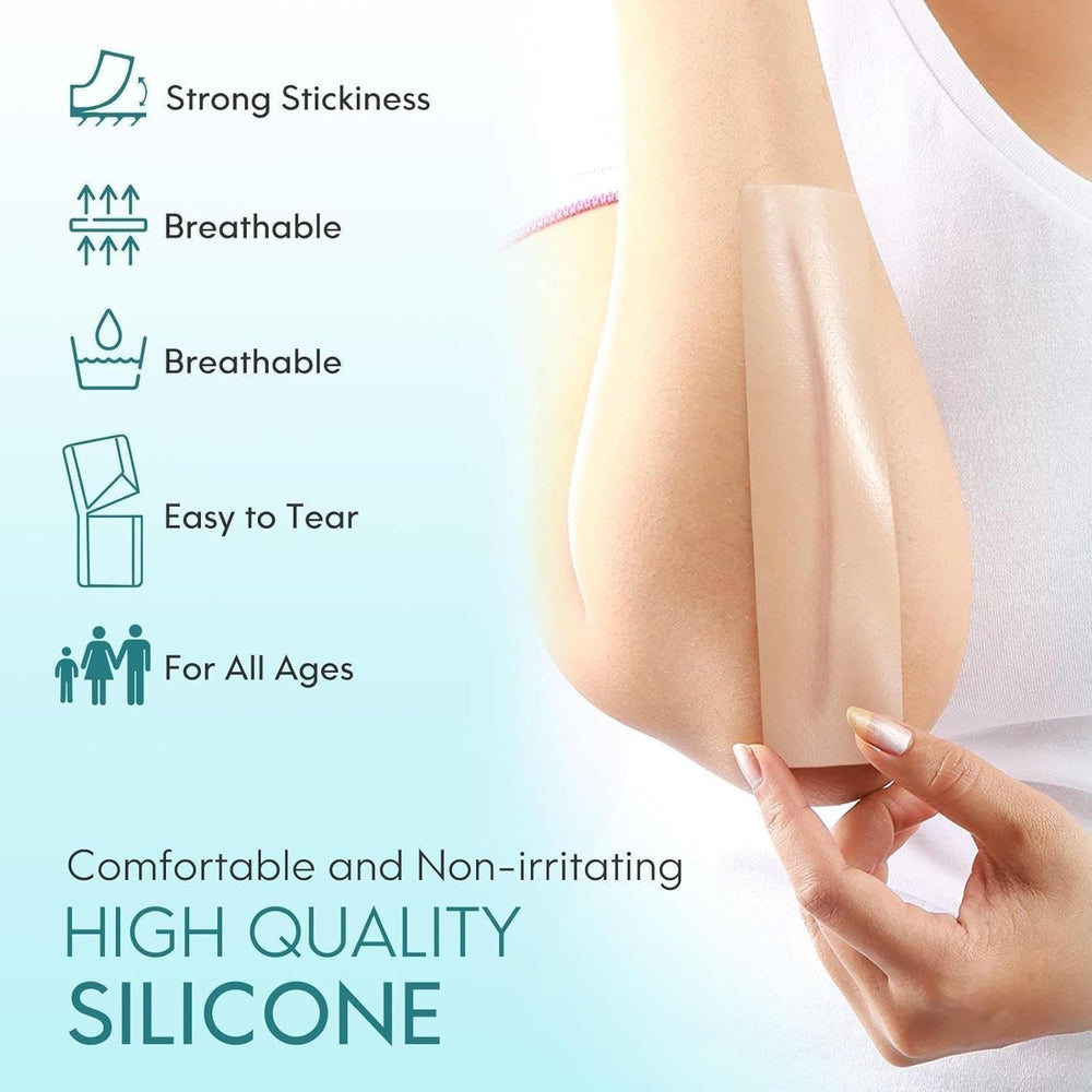 Silicone Scar Sheets,Silicone Scar Tape,Scar Tape For Surgical Scars,Silicone Scar Removal Strips For Surgical,C-Section,Tummy Tuck,Keloid Scars,Acne Scars, Reusable (1.6