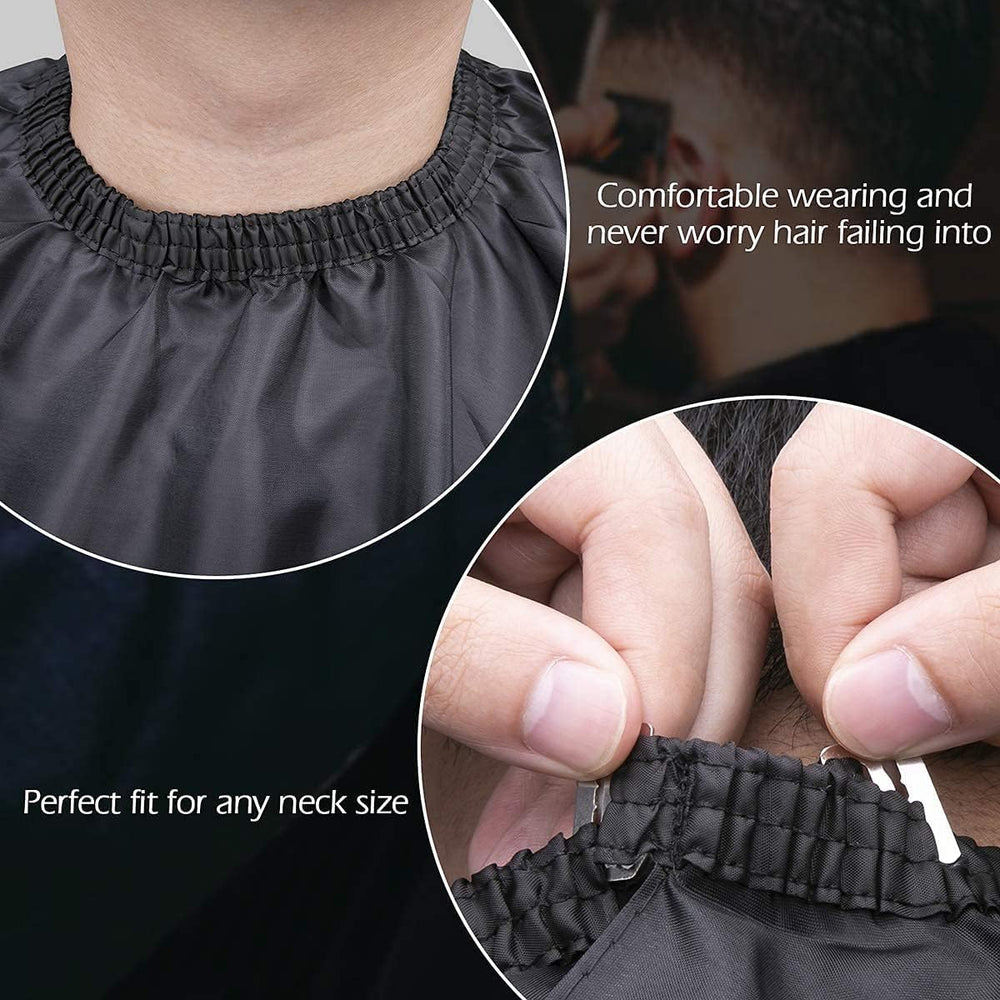 Professional Hair Cutting Barber Scissors Kit – 6.7 Inch Stainless Steel Hairdressing Scissors with 3 Combs, Haircut Cloak & Hair Clips – Complete Hair Cutting Tools for Men & Women (9Pcs)