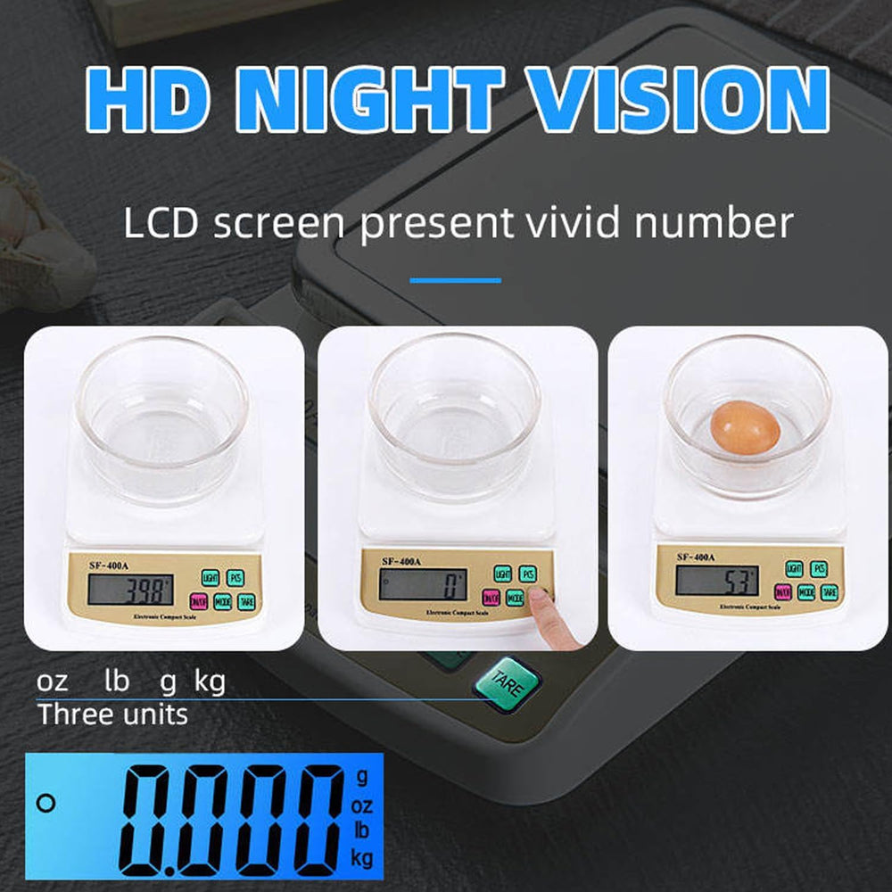 Digital Weighing Scale for Kitchen & Shops | Calorie Food Weight Machine | Mini Food Measuring Scale for Diet Tracking Weight Upto 10 Kg Toothbrush