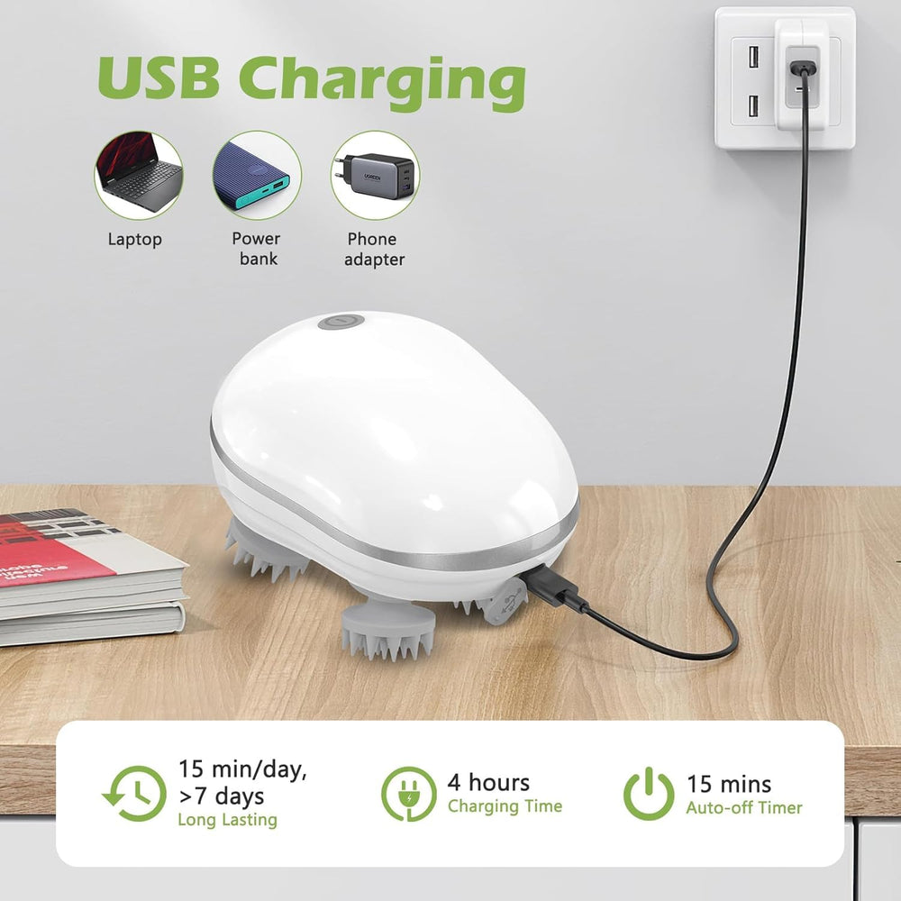 Head Massager For Scalp, Scalp Massage, Electric Scalp Massager, Hair Massager For Hair Growth, Body Massager | | MULTICOLOUR