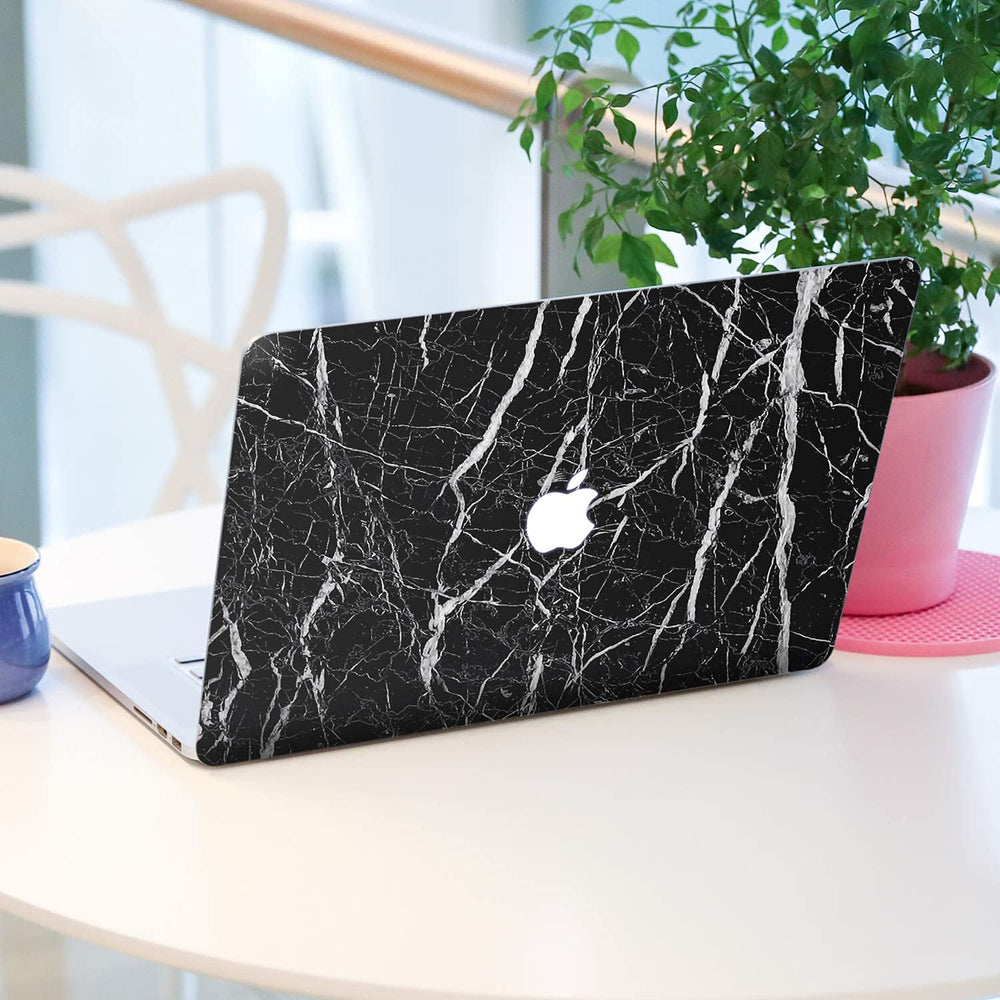 Black Marble Foil Paper (60cm x 200cm) - Self-Adhesive Black Marble Wallpaper & Sticker | Stylish Black Foil Paper for Home Decor (Pack of 1)