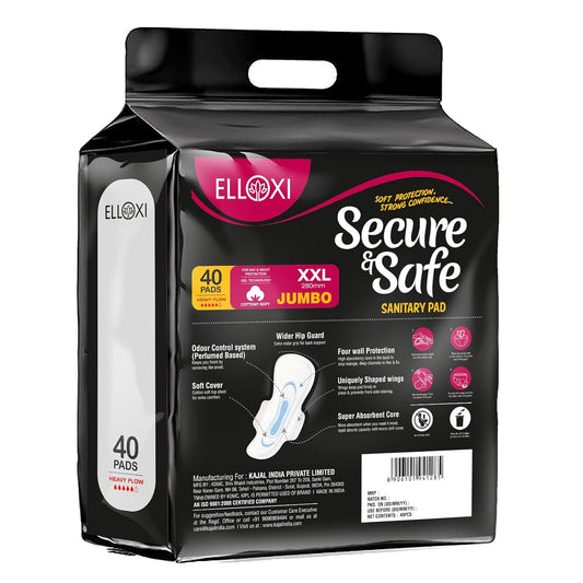 Leak-proof extra-long sanitary napkin for heavy flow protection