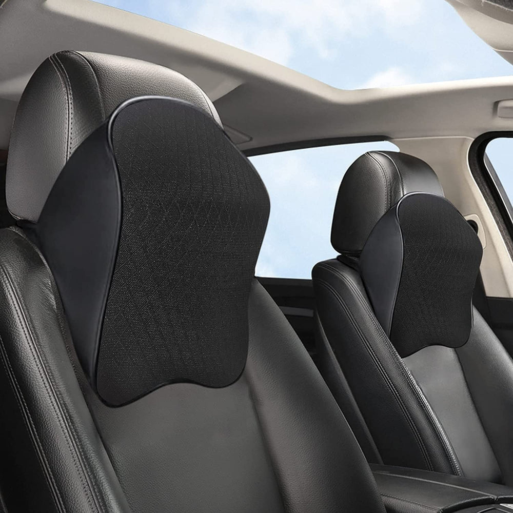 Car Seat Neck Pillows - Car Headrest Pillow - Car Neck Support - Memory Foam - Soft, Breathable & Ergonomic Design - Ideal for Neck Pain Relieve & Cervical Support