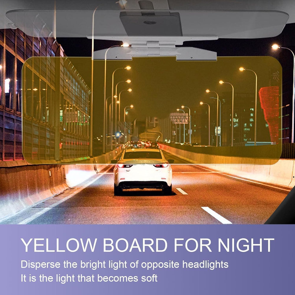 HD Visor for Car, for Day and Night, Polarized Sun Visor, Anti-Glare, UV Blocking Sun Protection Vehicle Windshield Sunshade for Clearer Vision and Safe Driving (car Sun Visor)