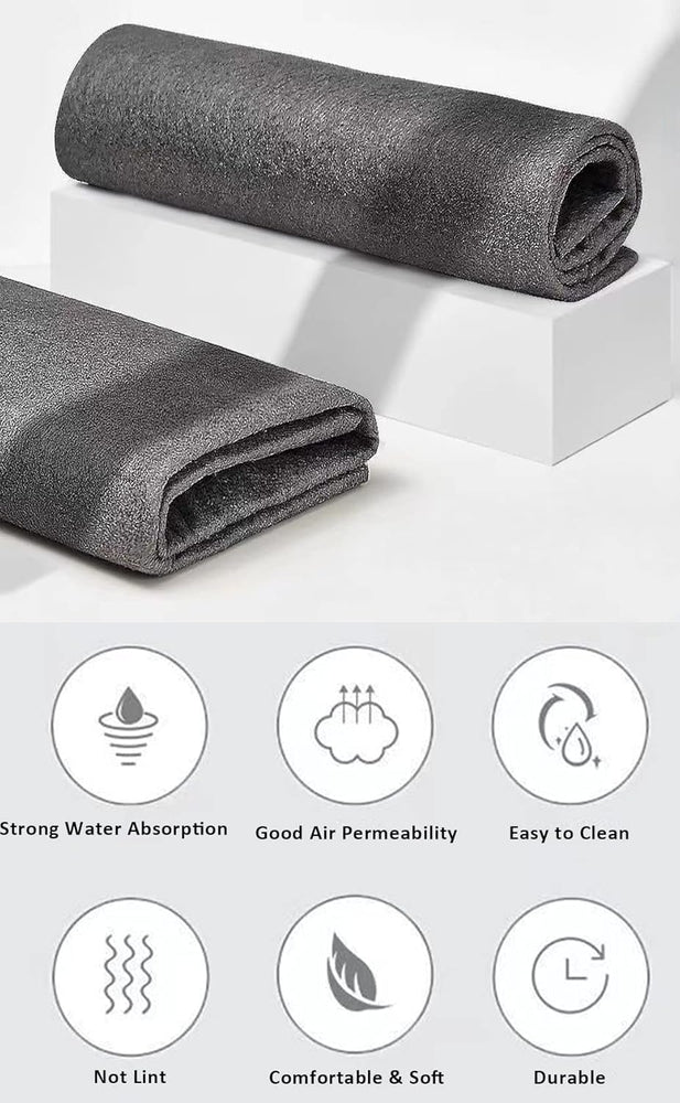 10 Pack Microfiber Cleaning Cloths, Thickened Streak Free & Lint Free Glass Cleaning Towels, Reusable Washable Cloths for Car Windows, Kitchen, Mirrors, Stainless Steel - 12x12 Inches Grey (30x30cm)