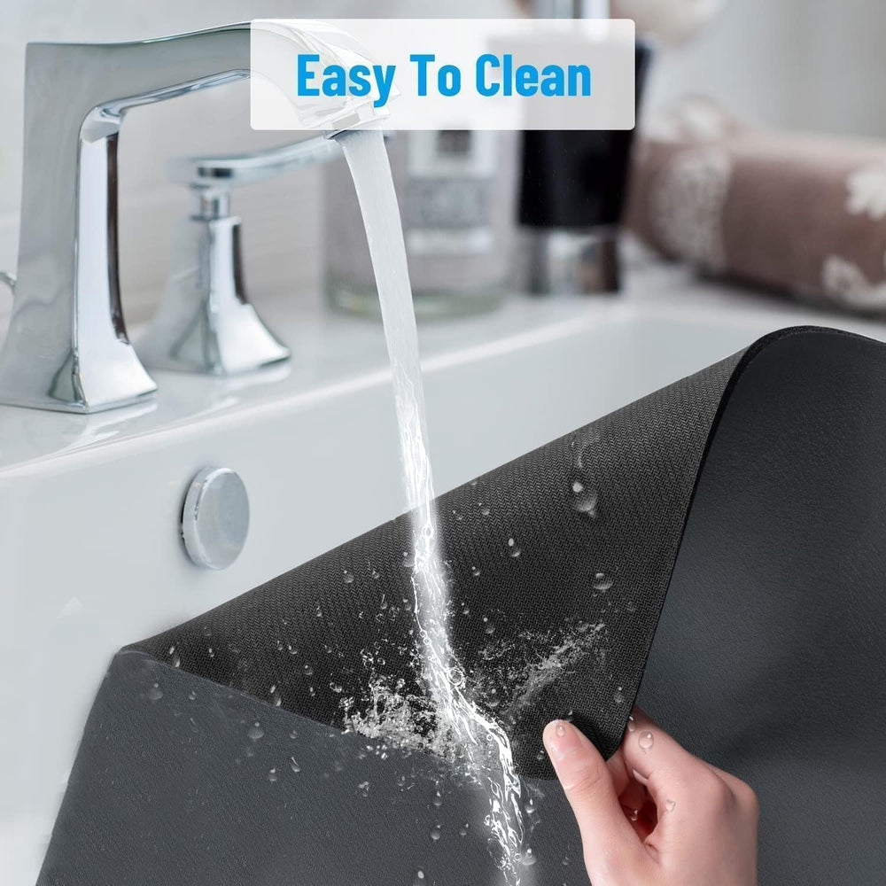 Dish Drying Mat Large – Water Absorbing Mat for Kitchen, Kitchen Drying Mat for Wet Utensils, Drying Mat for Kitchen Utensils (30 x 40 cm)