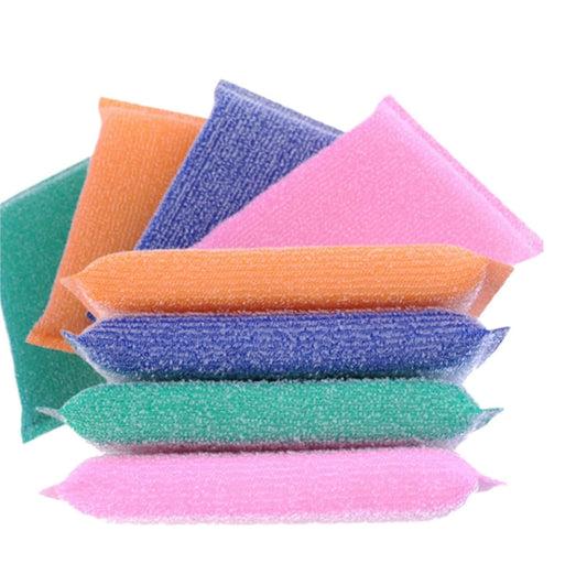 Dual-sided kitchen scrubber sponge pack of 6