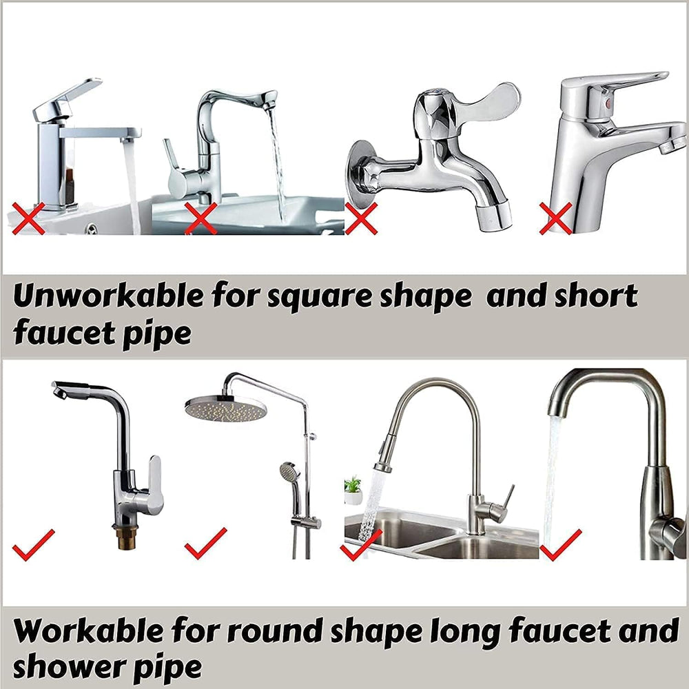 Stainless Steel Adjusting Multifunctional Over Kitchen Sink Caddy Clamp Faucet Sponge Scrubber Holder Storage Hanging Shelf Draining Bathroom Tap Shampoo Soap Organizer Rack (Pack of 1)