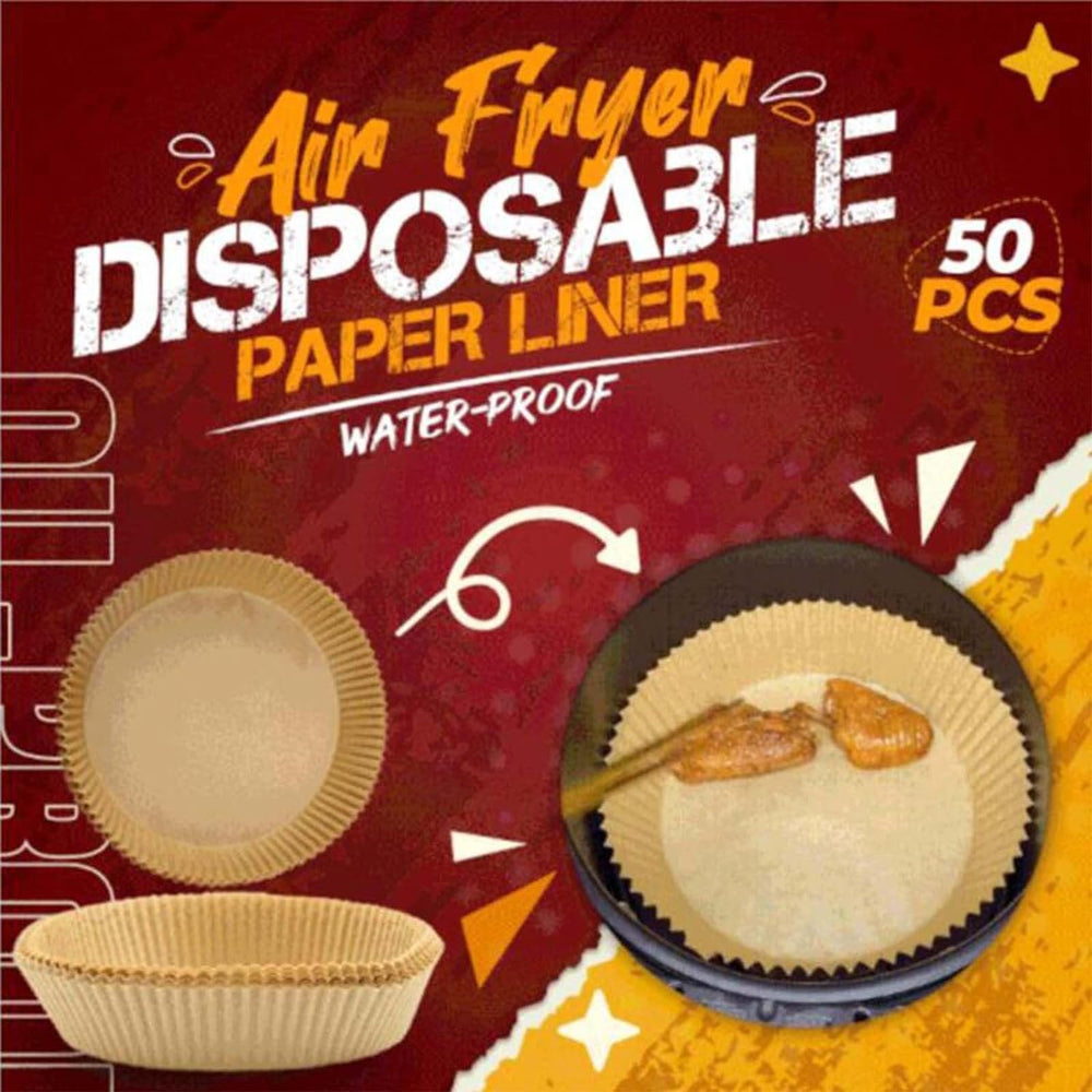 100 PCS Air Fryer Round Parchment Paper Liners – Non-Stick, Heat Resistant, Baking Paper – Fits 5 to 8 QT Air Fryers – Disposable, Food-Grade, Grease-Proof Sheets. (Round)