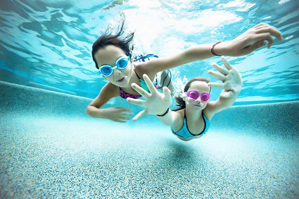 Swimming Goggles with Adjustable Double Strap, Anti Fog Lens with UVA UVB Protection, Silicone Gasket Eye Goggles for Swimming