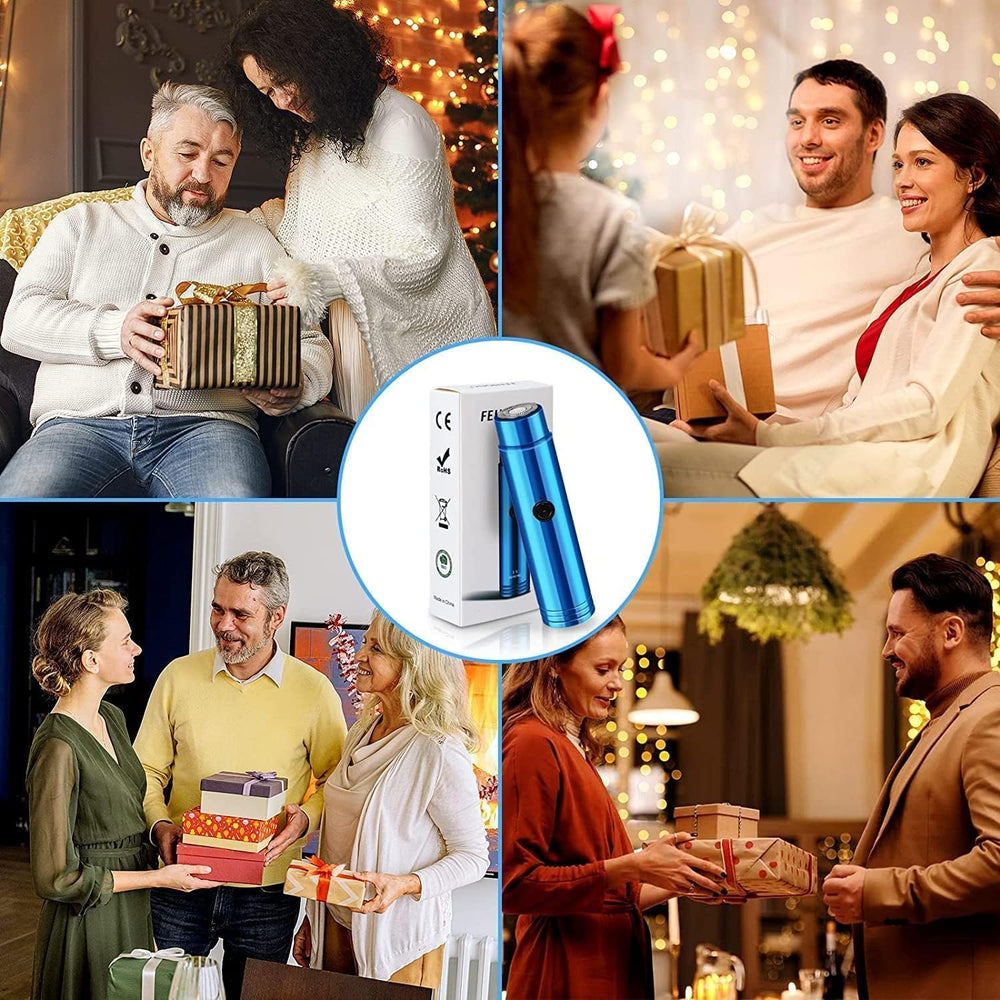 Mini Electric Shaver | Portable Pocket Beard Trimmer & Electric Razor for Men & Women | USB Rechargeable Multipurpose Hair Shaver for Travel & Home Use (Blue)