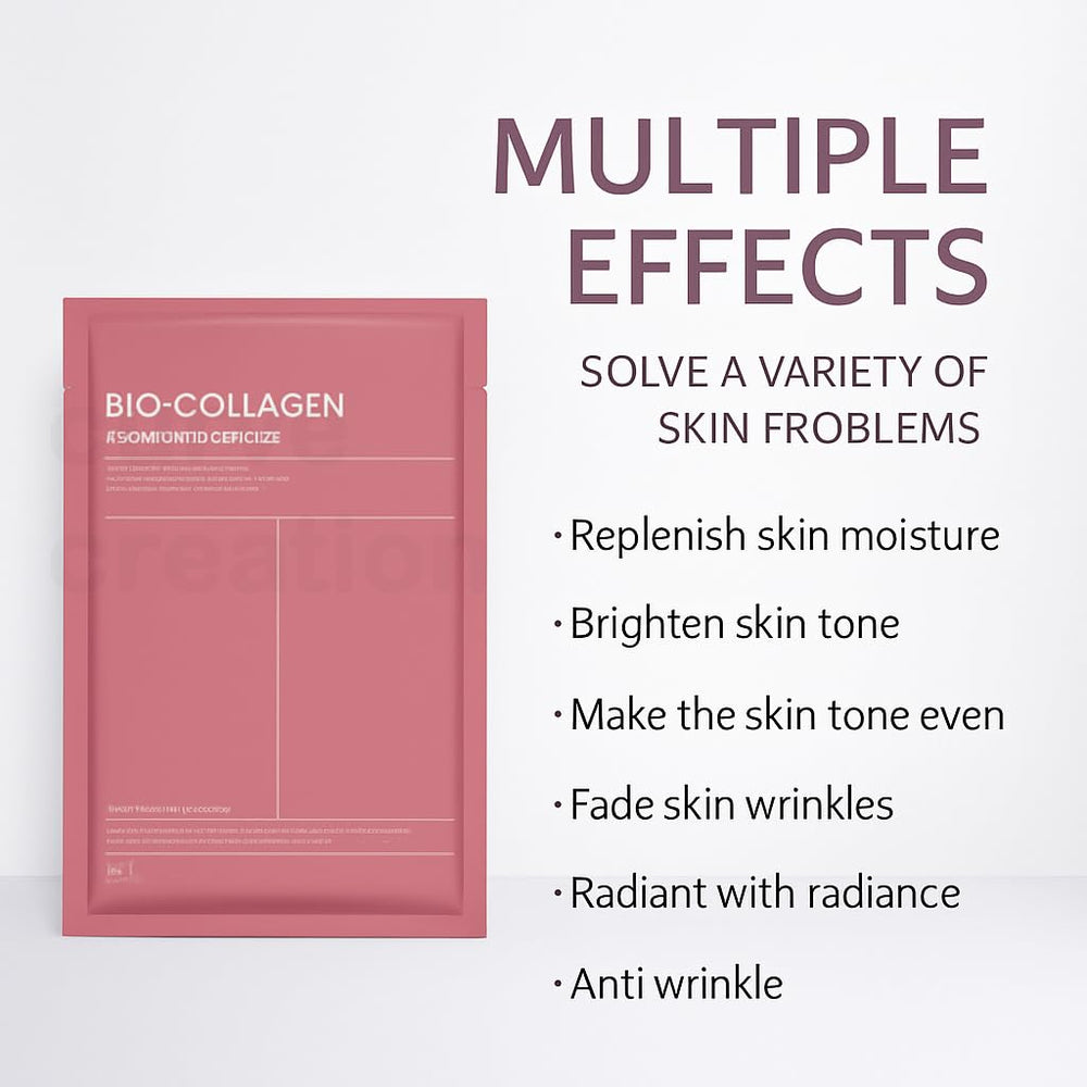 Bio Collagen Deep Collagen Night Mask Hydrating Overnight Hydrogel Korean Glass Skin Mask For Deep Hydration Wrapping Peel Off Facial Mask Pack (Pack of 2)