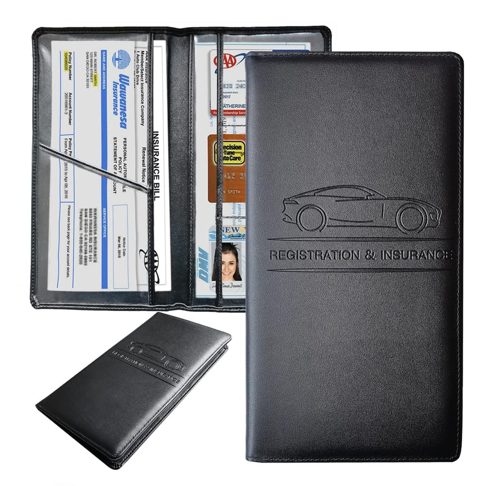 Magnetic Car Document Holder: RC & Insurance Card Organizer