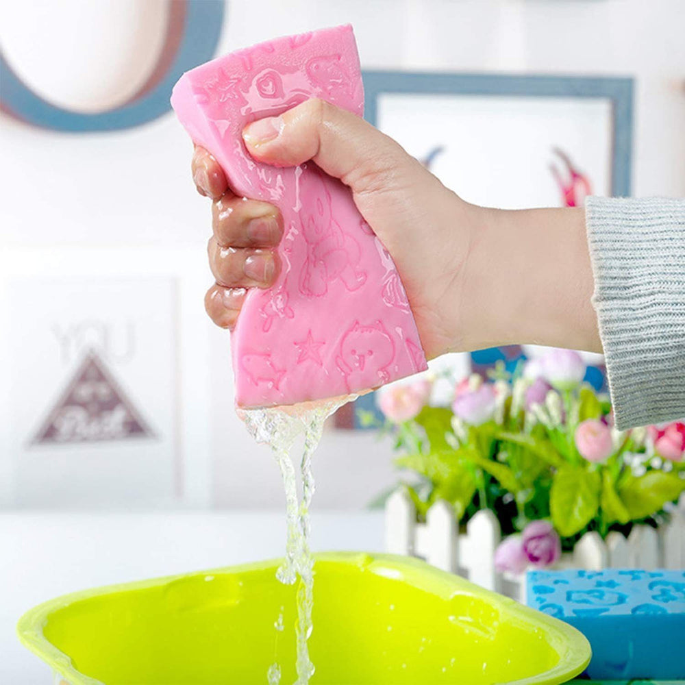 Ultra Soft Exfoliating Bath Sponge | Dead Skin Remover Body Scrubber for Men & Women | Shower Cleaning Massage Sponge | Reusable & Skin-Friendly