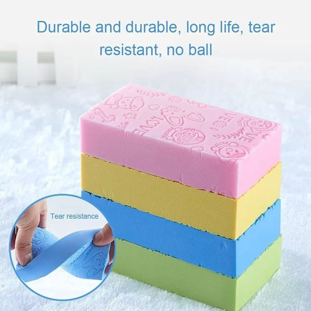 Ultra Soft Exfoliating Bath Sponge | Dead Skin Remover Body Scrubber for Men & Women | Shower Cleaning Massage Sponge | Reusable & Skin-Friendly