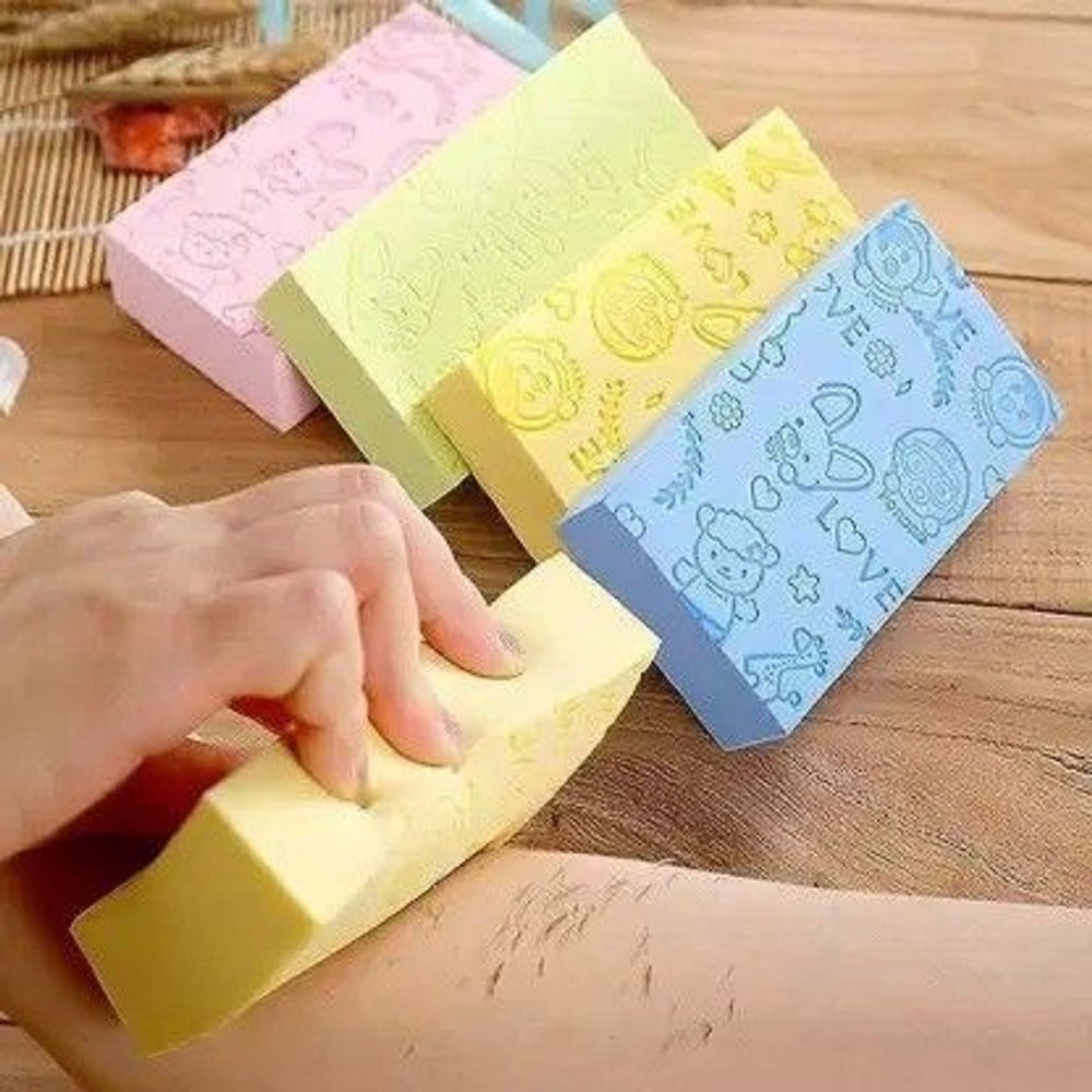 Ultra Soft Exfoliating Bath Sponge | Dead Skin Remover Body Scrubber for Men & Women | Shower Cleaning Massage Sponge | Reusable & Skin-Friendly