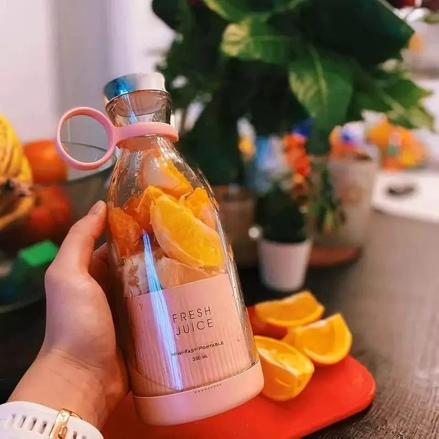Portable Blender, USB Rechargeable Mini Juicer Blender, Electric Juicer Bottle Blender Grinder Mixer