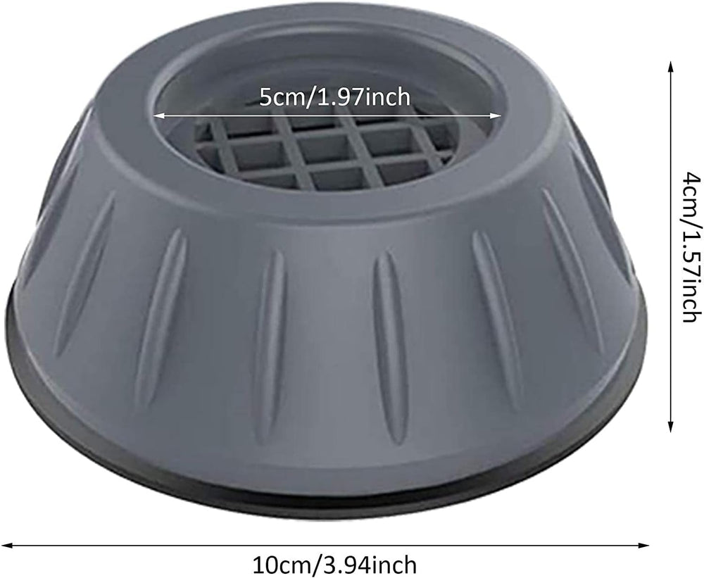 Anti Vibration Pads for Washing Machine & Dryer – Noise Cancelling Washing Machine Rubber Pads, Shock Absorbing Stabilizer Base, Height Increasing Appliance Pads