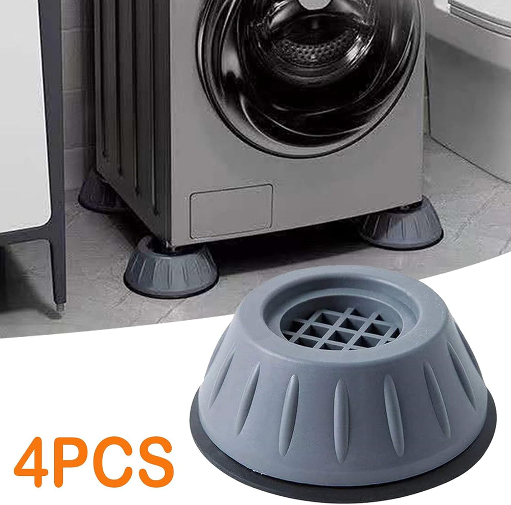 Anti Vibration Pads for Washing Machine & Dryer – Noise Cancelling Washing Machine Rubber Pads, Shock Absorbing Stabilizer Base, Height Increasing Appliance Pads